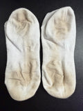 White no-show socks (worn 4-5 days)